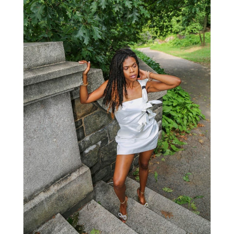 White Ruffle Delight: One-Shoulder Dress White Ruffle Delight: One-Shoulder Dress