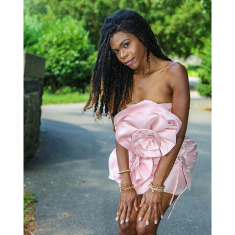 3D Floral Embellished Midi Dress 3D Floral Embellished Midi Dress